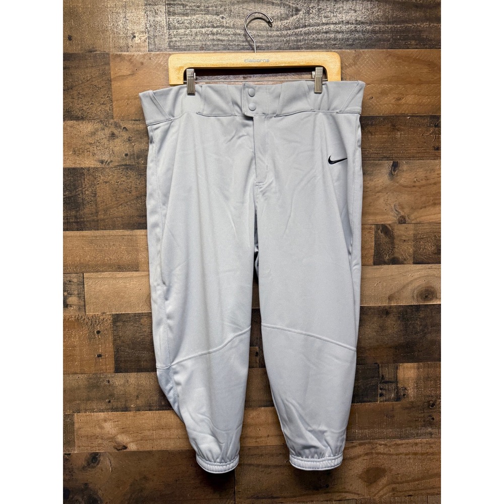 Nike Mens Baseball Pants BQ5400-052 Gray Extra Large XL‎ Team Engineered